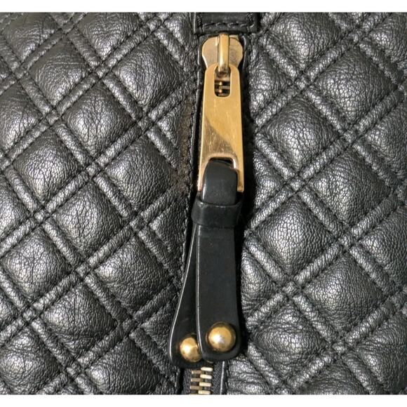 Vintage Marc Jacobs Italy Calfskin Leather Quilted Ursula Tote Shoulder Bag Y2K - Picture 5 of 16
